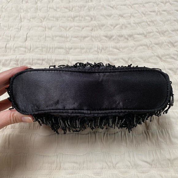 Banana Republic black beaded fringe bag - Picture 4 of 5